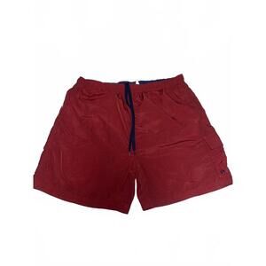 Sand Sun Men's Red Nylon Swim Shorts Size L (36-38)